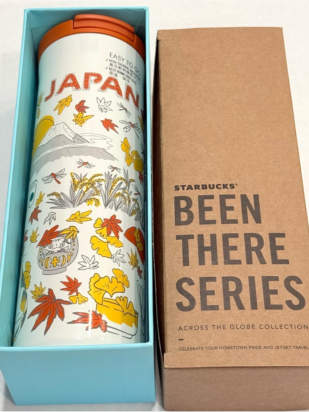 Starbucks Japan Autumn Been There Series Stainless Steel Tumbler 16oz 473ml New